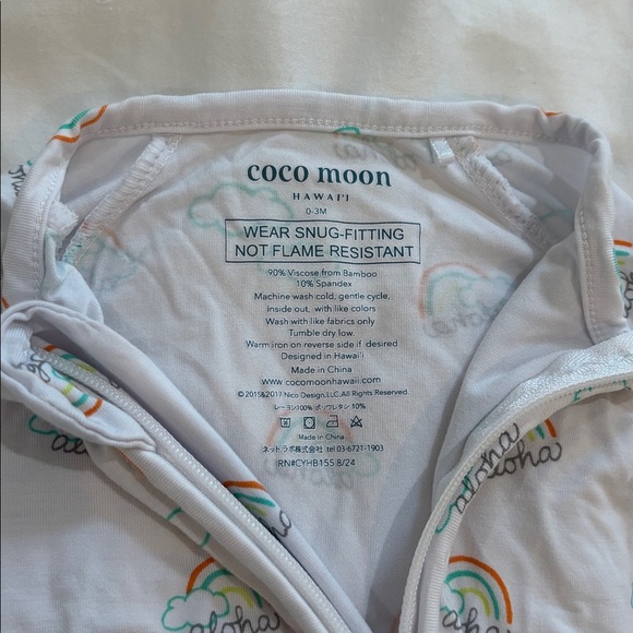 Cocomoon Pot O' Aloha Bamboo Coverall 0-3Months - Picture 3 of 8